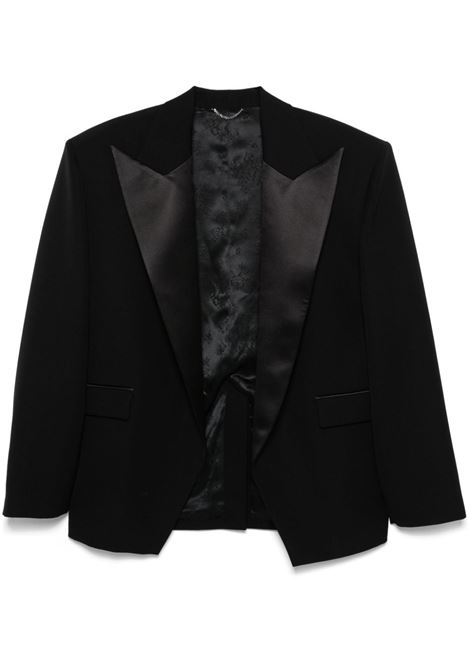 Black single-breasted blazer Magda Butrym - women